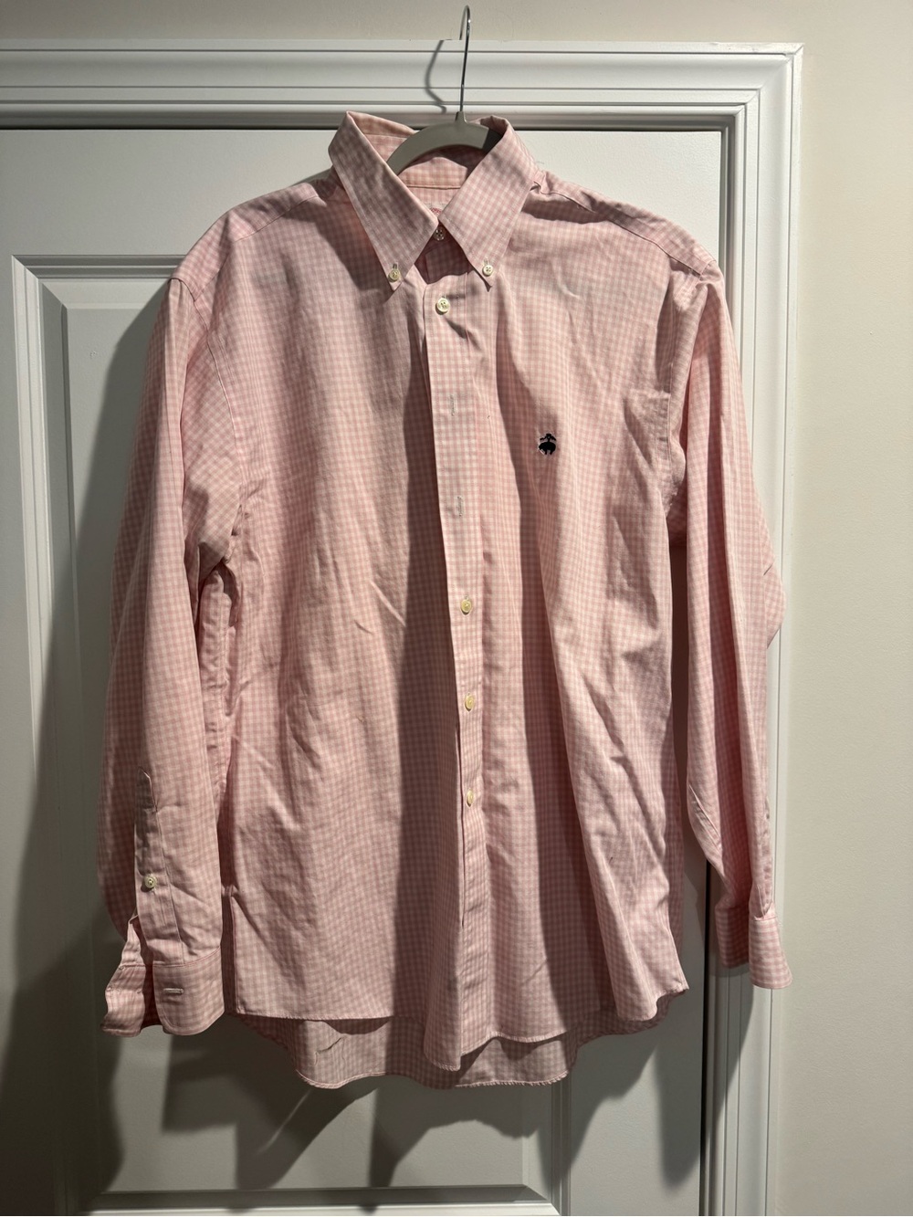 Brooks Brothers Pink Gingham Button-Down Shirt